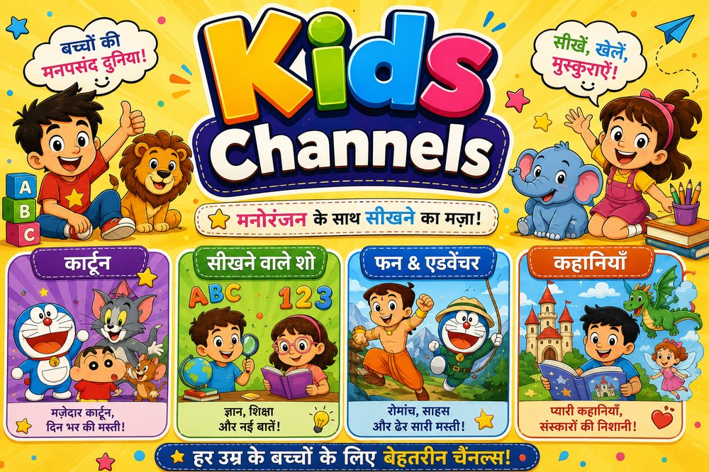 Kids Channels on Charotar Digital IPTV